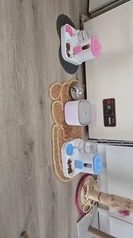 2 in 1 automatic pet feeder waterer
