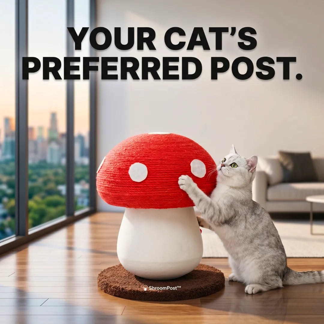 Aesthetic fairycore mushroom cat tree