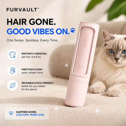 FurVault™ Self-Cleaning Pet Hair Remover