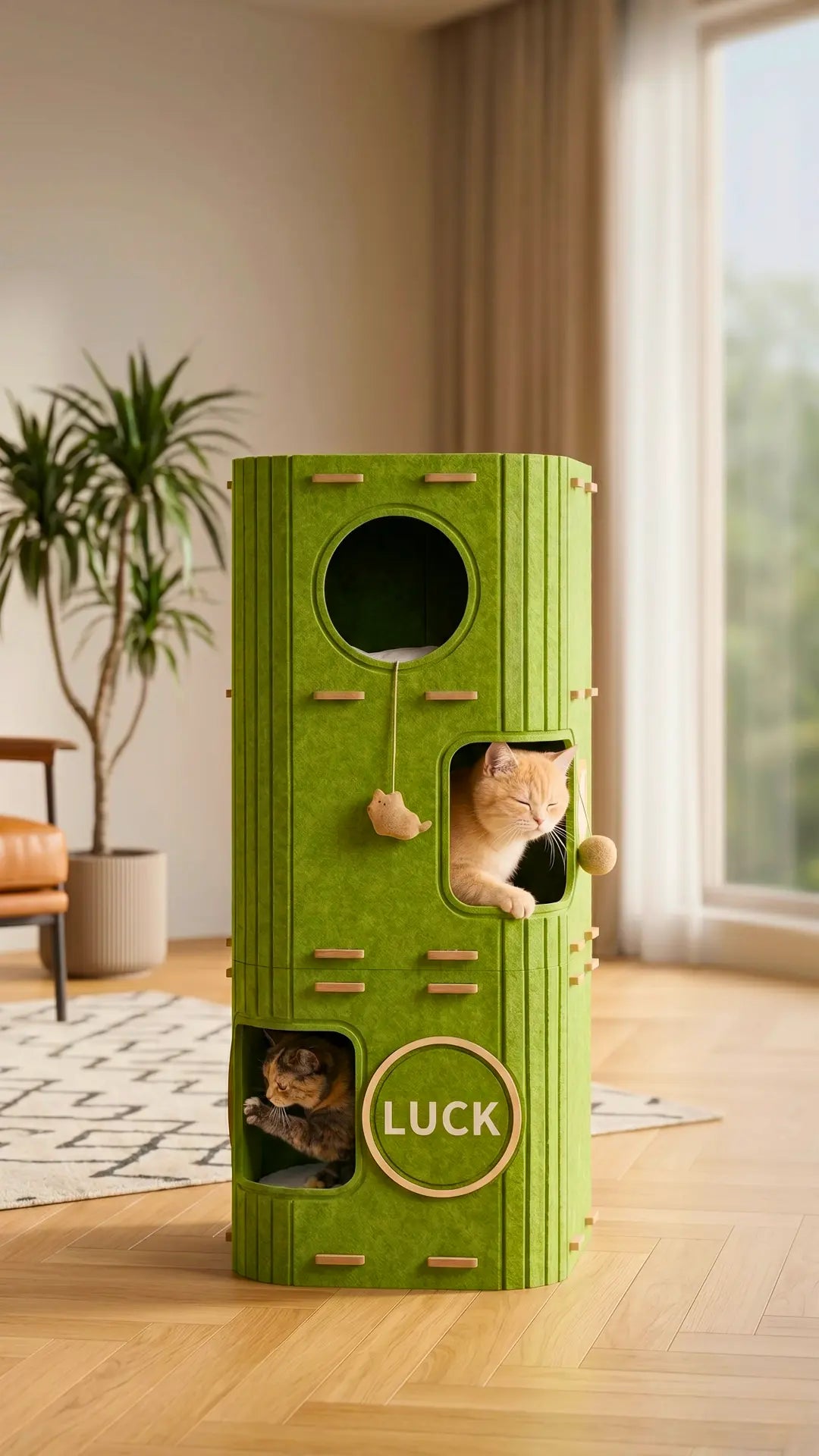 Eco friendly felt pet tower multi nest