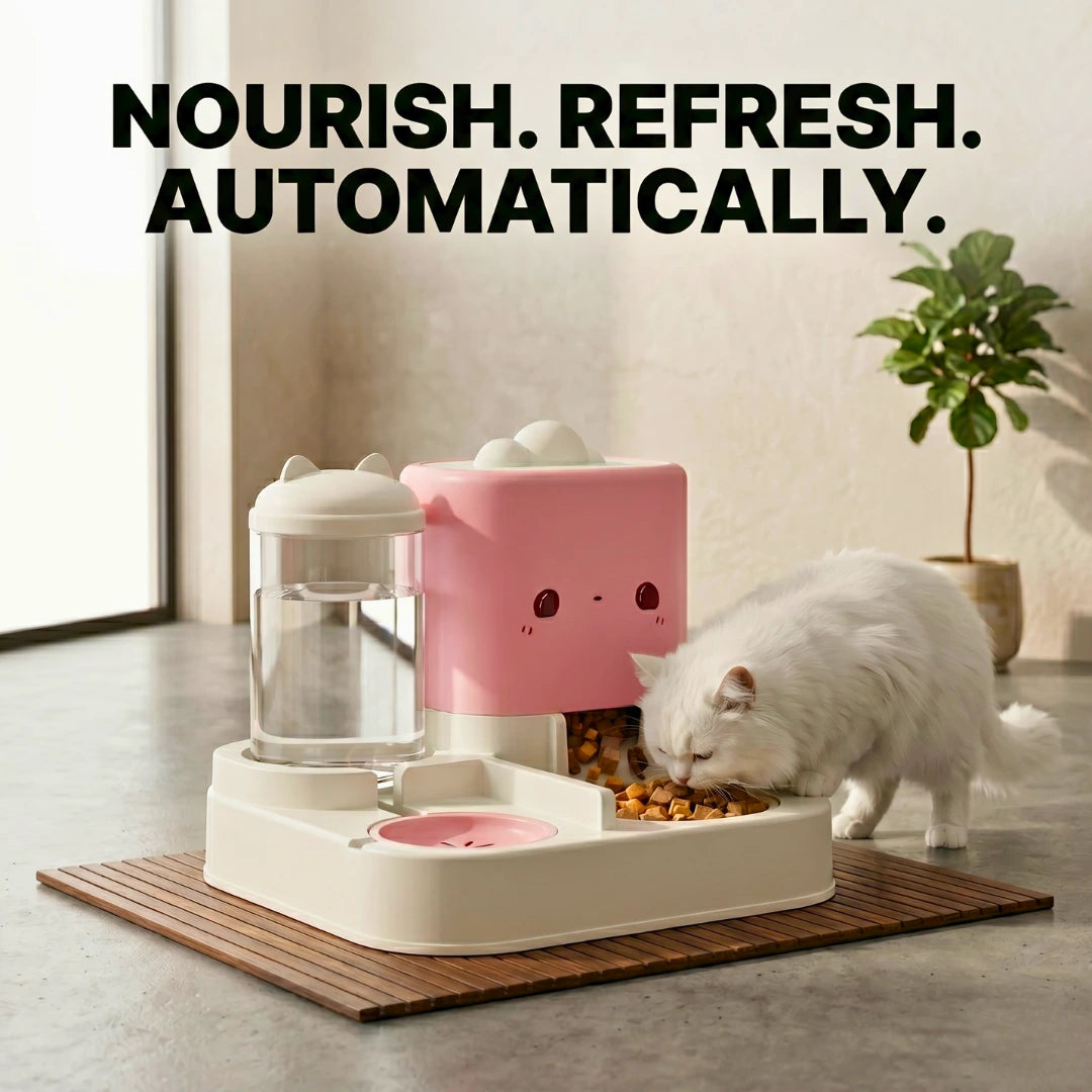 2 In 1 Automatic Pet Feeder And Water Dispenser