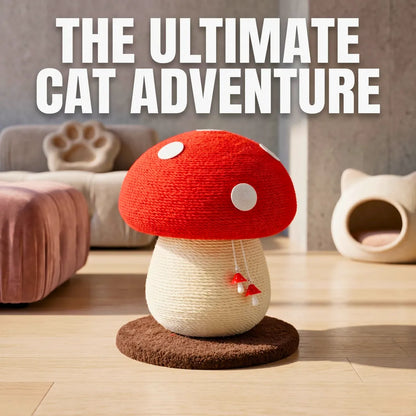 Mushroom Cat Scratching Post Unique Design