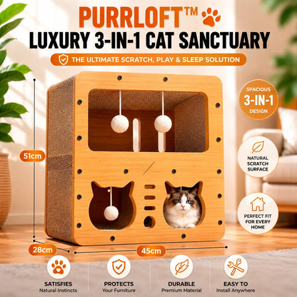  House Multifunctional Corrugated Paper Cat