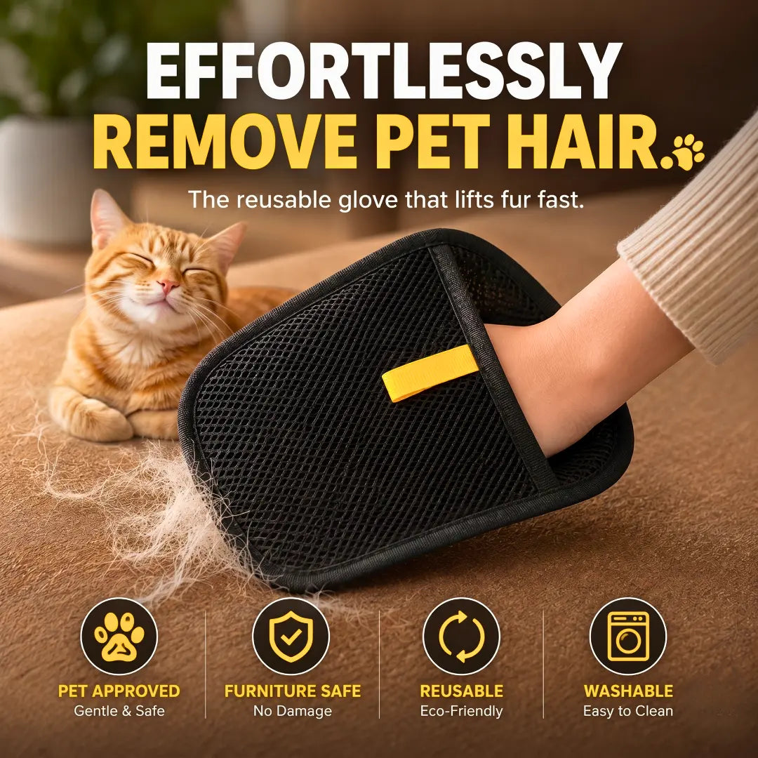 Pet Hair Remover Gloves 