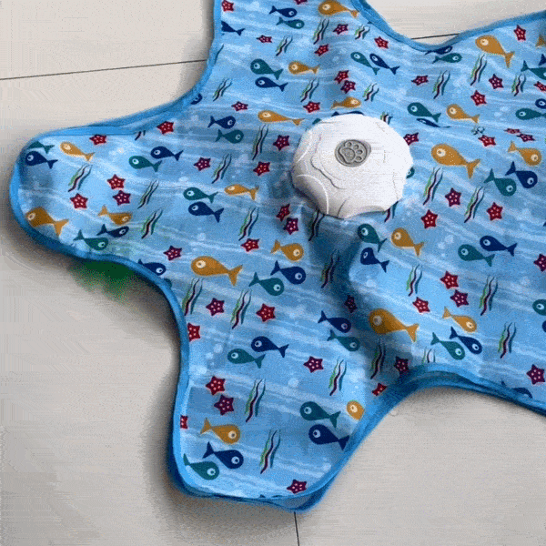 Rechargeable interactive cat toy tent mat