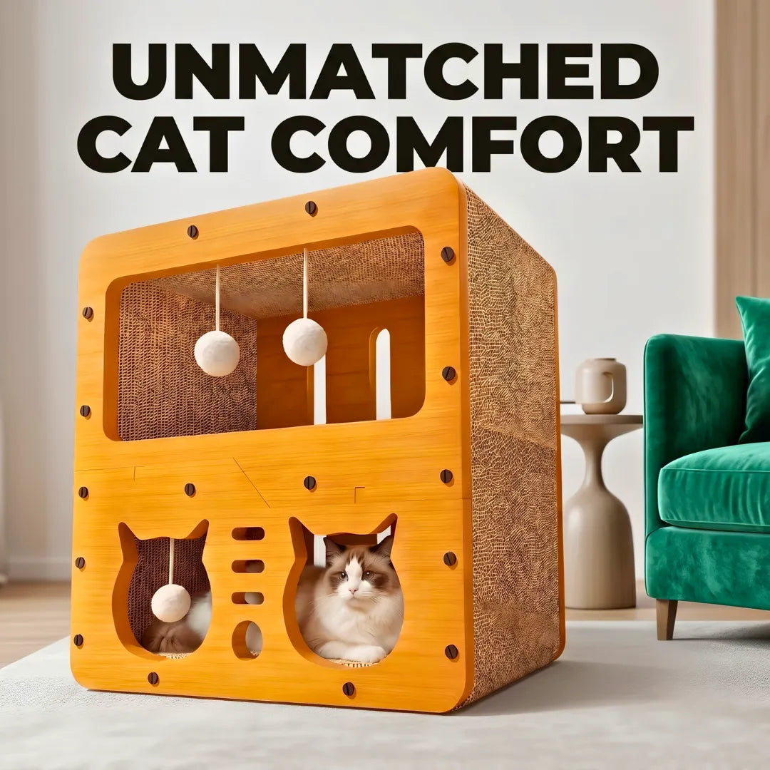  House Multifunctional Corrugated Paper Cat