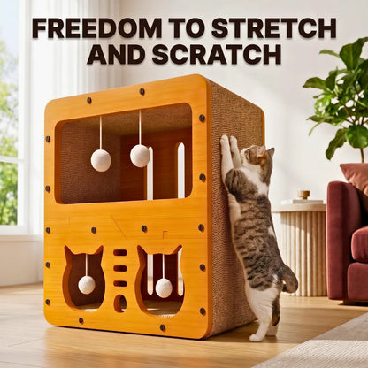  House Multifunctional Corrugated Paper Cat