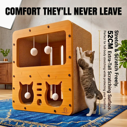  House Multifunctional Corrugated Paper Cat