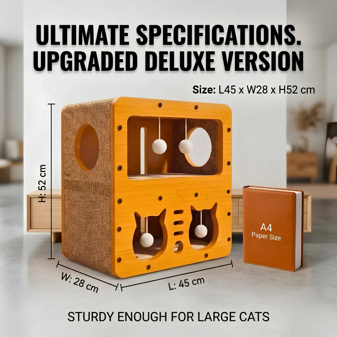  House Multifunctional Corrugated Paper Cat
