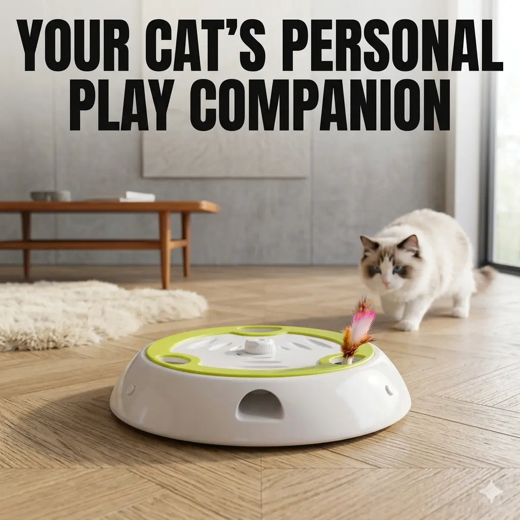 FutureFeline NanoCompanion as a personal robotic play companion for bored indoor cats