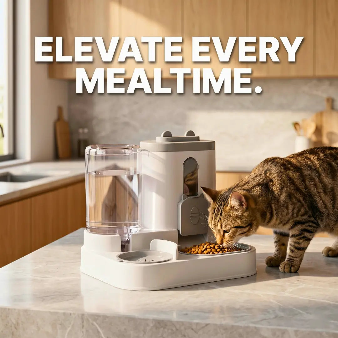 gravity flow pet food station
