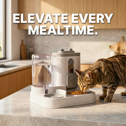 gravity flow pet food station