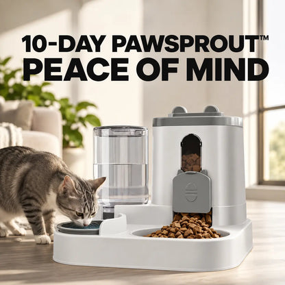 gravity pet feeder water dispenser