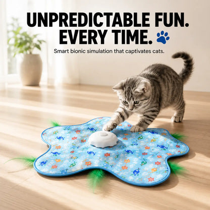 peekaboo cat feather toy