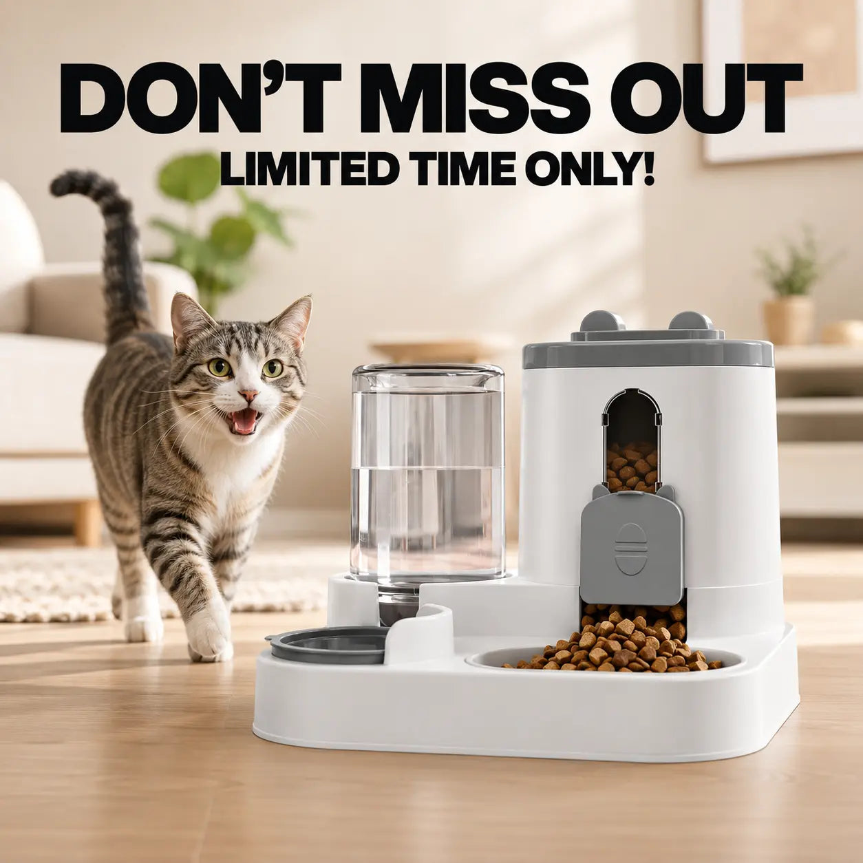 siphon principle pet feeder