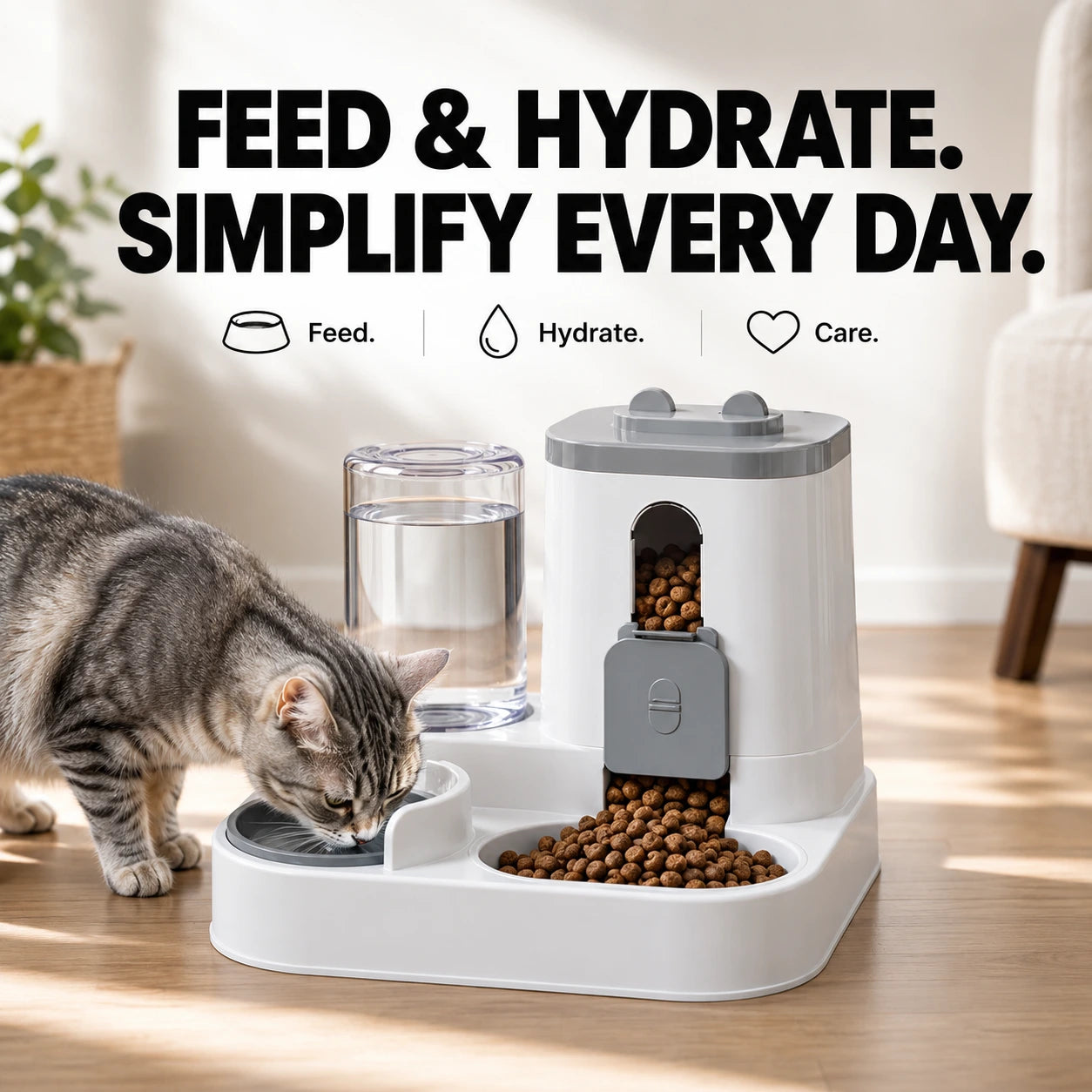 siphon principle pet feeder premium good
