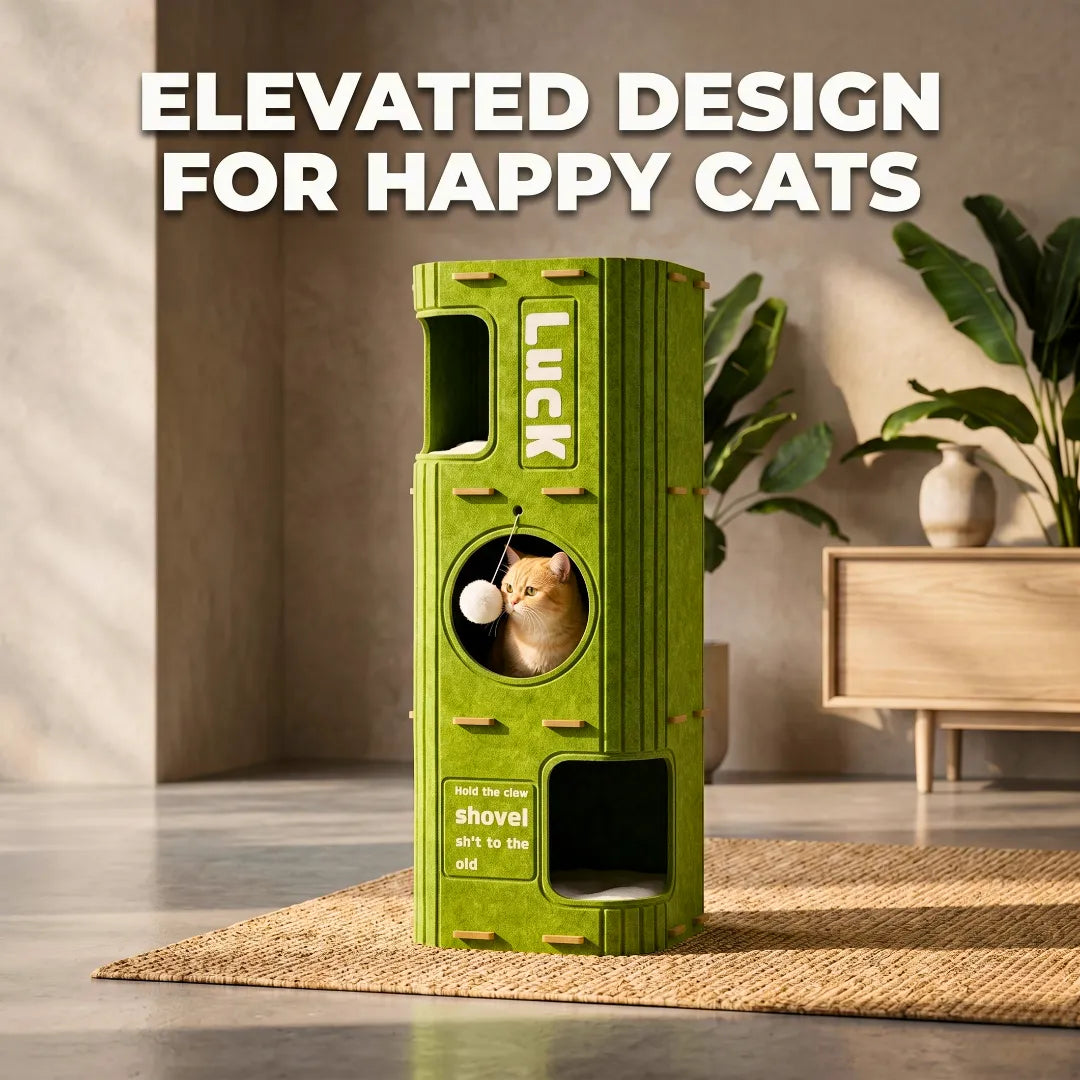 vertical Felt Cat Tree